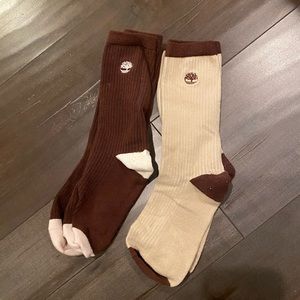 Timberland Women’s COLORBLOCKED STRIPED CREW SOCKS 2-Pack